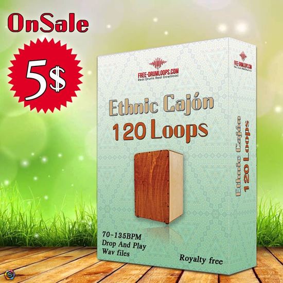 Free Drum Loops. Ethnic Cajon Loops Bundle (120 Loops)